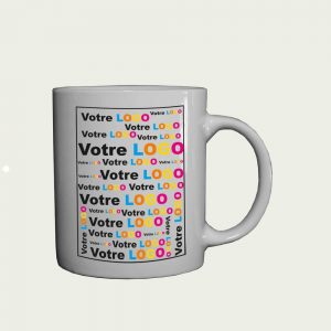 Mini mug publicitaire Esso blanc