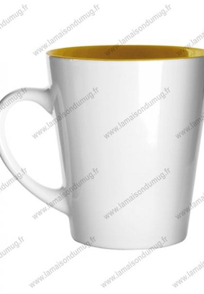 mug personnalisé hint jaune