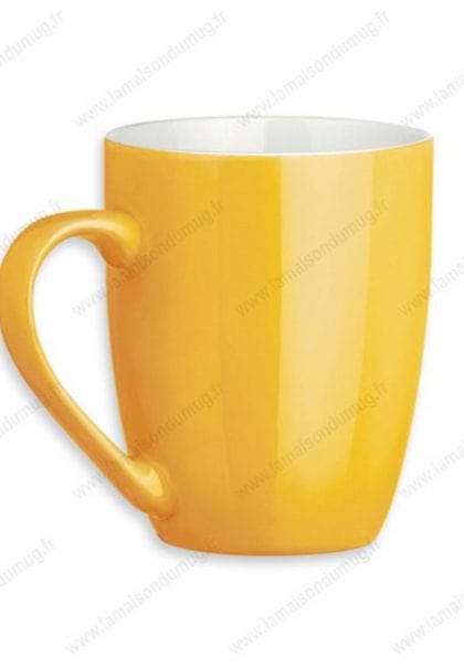 mug personnalisé sandy jaune