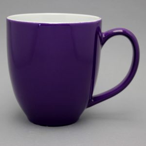 grand mug publicitaire aubergine et tasse publicitaire