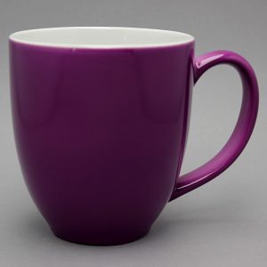 grand mug publicitaire rose violine et tasse publicitaire