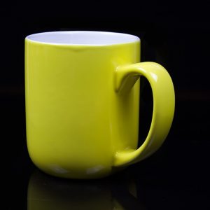 grand mug personnalisé jaune citron