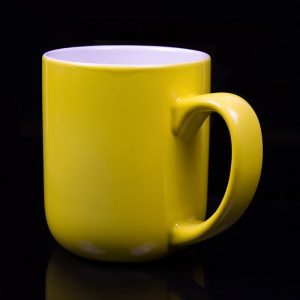 grand mug personnalisé jaune tournesol