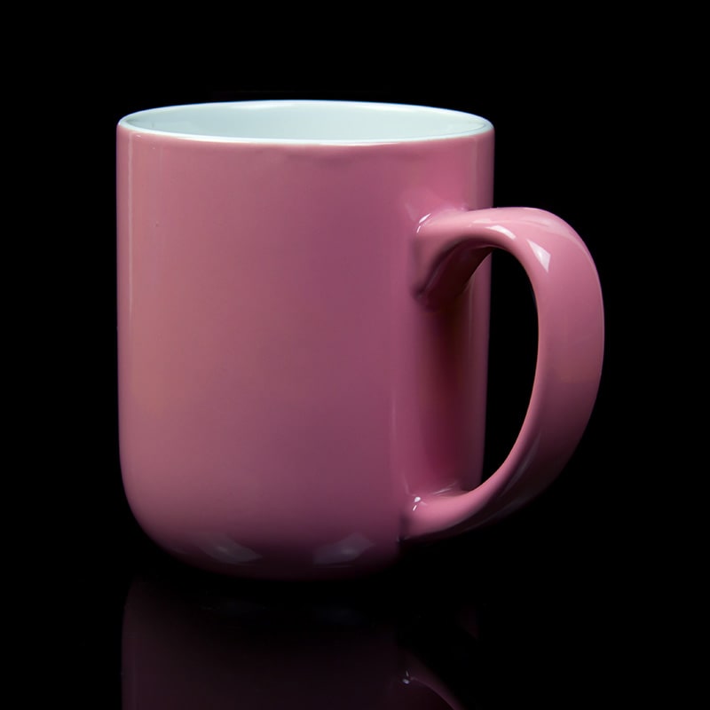 Tasse en grès rose personnalisée -  France