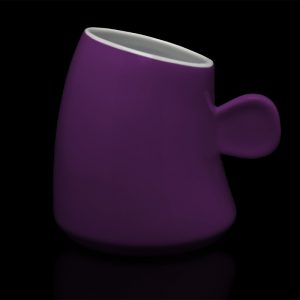 mug personnalisé laitiere aubergine