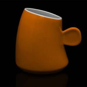 mug personnalisé laitiere orange