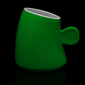 mug personnalisé laitiere vert feuille