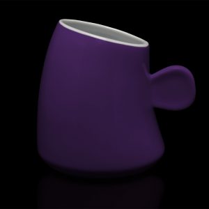 mug personnalisé laitiere violet