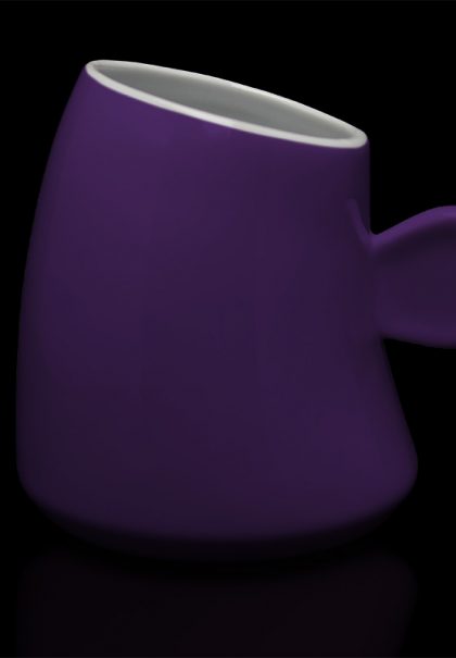 mug personnalisé laitiere violet